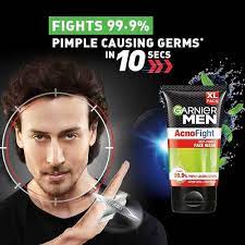 GARNIER MEN XL Acno Fight ANTI PIMPLE FACE WASH 150gm