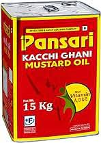 Pansari Kacchi Ghani Mustard Oil 15KG TIN