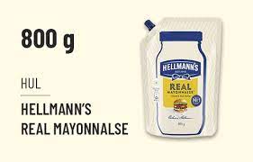 HELLMANNS REAL MAYONNAISE 800gm