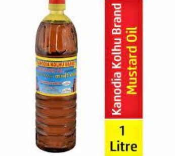 Kanodia Mustard Oil Kolhu Brand 1Ltr 15ps box