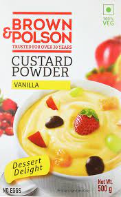 BROWN & POLS ON CUSTARD POWDER VANILLA