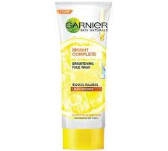 GARNIER BRIGHT COMPLETE FACE WASH 100GM