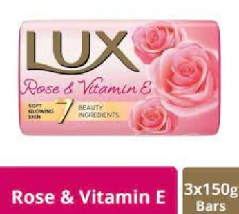 LUX SOFT GLOW ROSE VITAMIN E 150gm 3 ps set