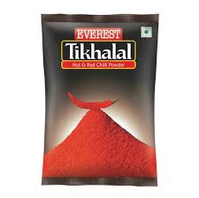 Everest Tikhalal Hot Chilli Powder Red Too Pouch 500 Gm