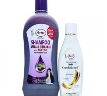 Ayur 1000M Pbt Herbals Amla Shikakai Wth Reetha Shmp For Normal Hair 18ps box