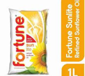 Fortune Refined Sunfower Oil 1 Ltr Pouch 16box