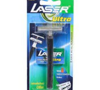 Laser Ultra 3 Piece Metal Head Razor