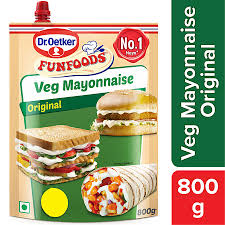 Funfoods Mayonnaise Veg Pouch 875 Gm 12Ps box - Image 2