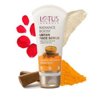 LOTUS HERBALS RADIANCE BOOST UBTAN FACE SCRUB 100gm