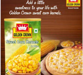 GOLDEN CROWN SWEET CORN KERNELS IN BRINE 200GM