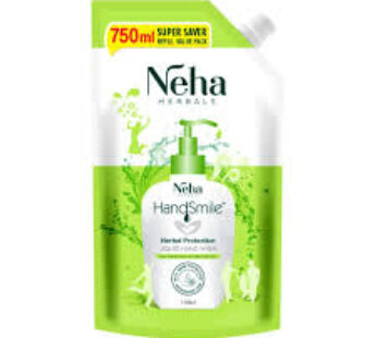 NEHA HANDSMILE LIQUID HAND WASH 675ML 75ML