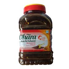 Dhara Kachi Ghani Mustard Oil 2 Ltr 6ps box