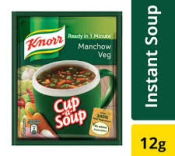 Knorr Instant MANCHOW VEG Cup A Soup 12 Me 216ps box