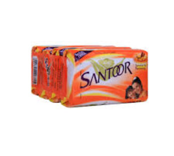 Santoor Sandal Turmeric Soap 4X75G 30ps box