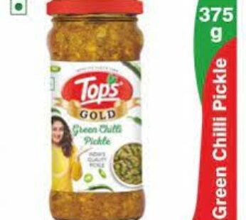 TOPS GOLD GREEN CHILLI PICKLE 375gm