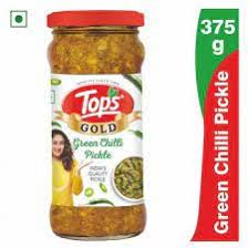 TOPS GOLD GREEN CHILLI PICKLE 375gm