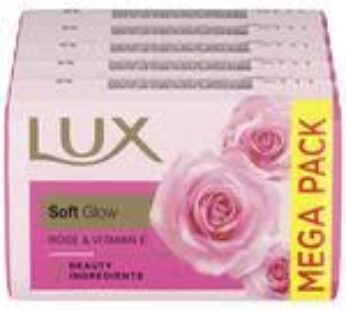 LUX ROSE VITAMIN E 5ps set 75gm 36ps box