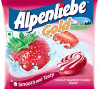 Alpenliebe Gold Cream Strawberry Candy 100 U PouchAlpenliebe Gold Cream Strawberry Candy 100 U Pouch