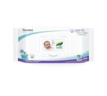 Himalaya Gentle Baby Wipes   Indian Lotus Aloe Vera 72 Pcs Pouch