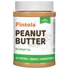 Pintola PEANUT BUTTER ALL NATURAL CRUNCHY UNSWEETENED 1KG