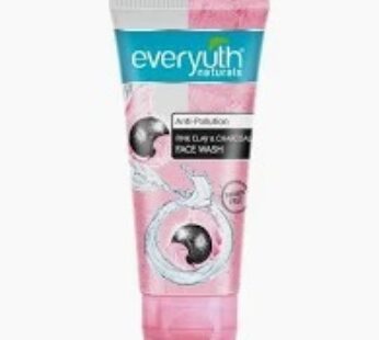 Everyuth Naturals ANTI -POLLUTION PINK CLAY & CHARCOAL FACE WASH 50gm