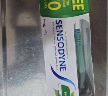 SENSODYNE FRESH MINT FREE SENSODYNE TOOTHBRUSH 70 INSIDE THIS PACK 100GM