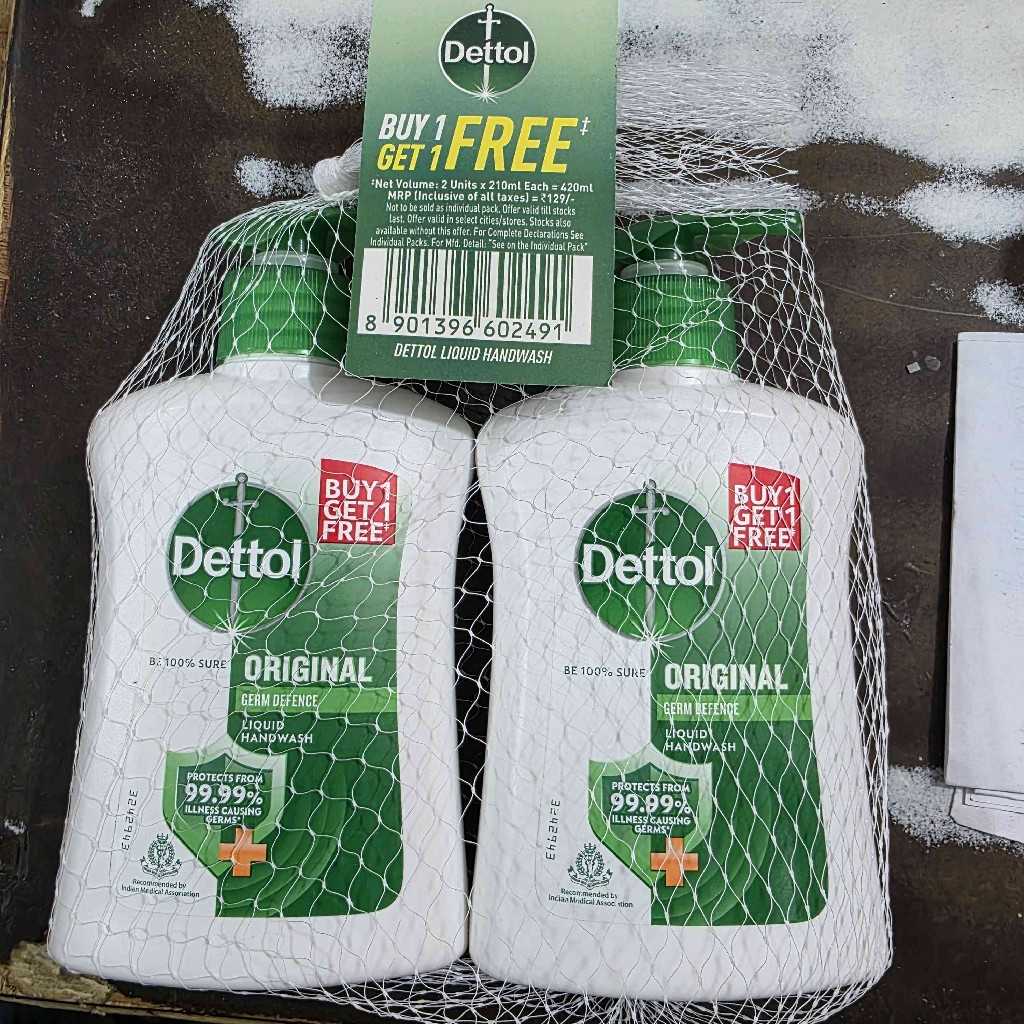 Dettol PUMP 250 Ml 1+1 BUY 1 GET 1 FREE original Liqui HANDWASH - Image 2